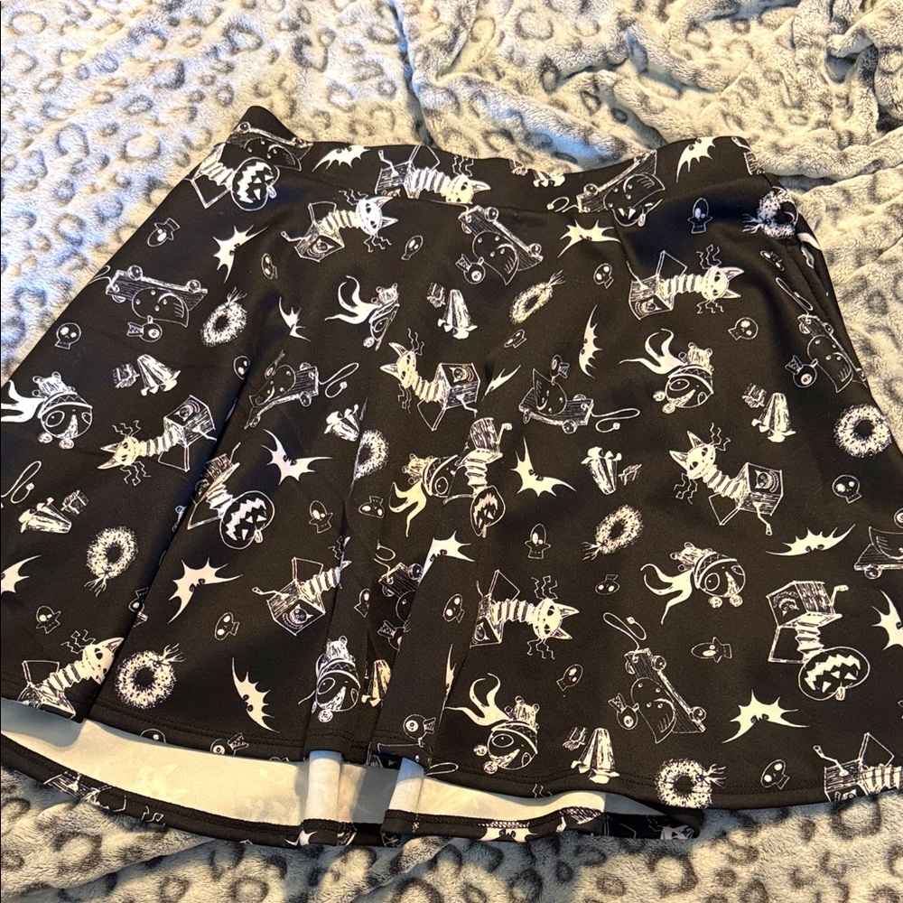 Nightmare Before Christmas Skater Style Skirt